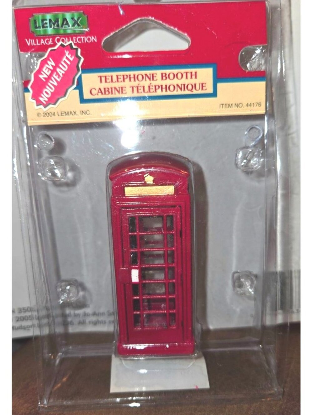Lemax Village Collection Red Telephone Booth Decorative Figurine New In Package